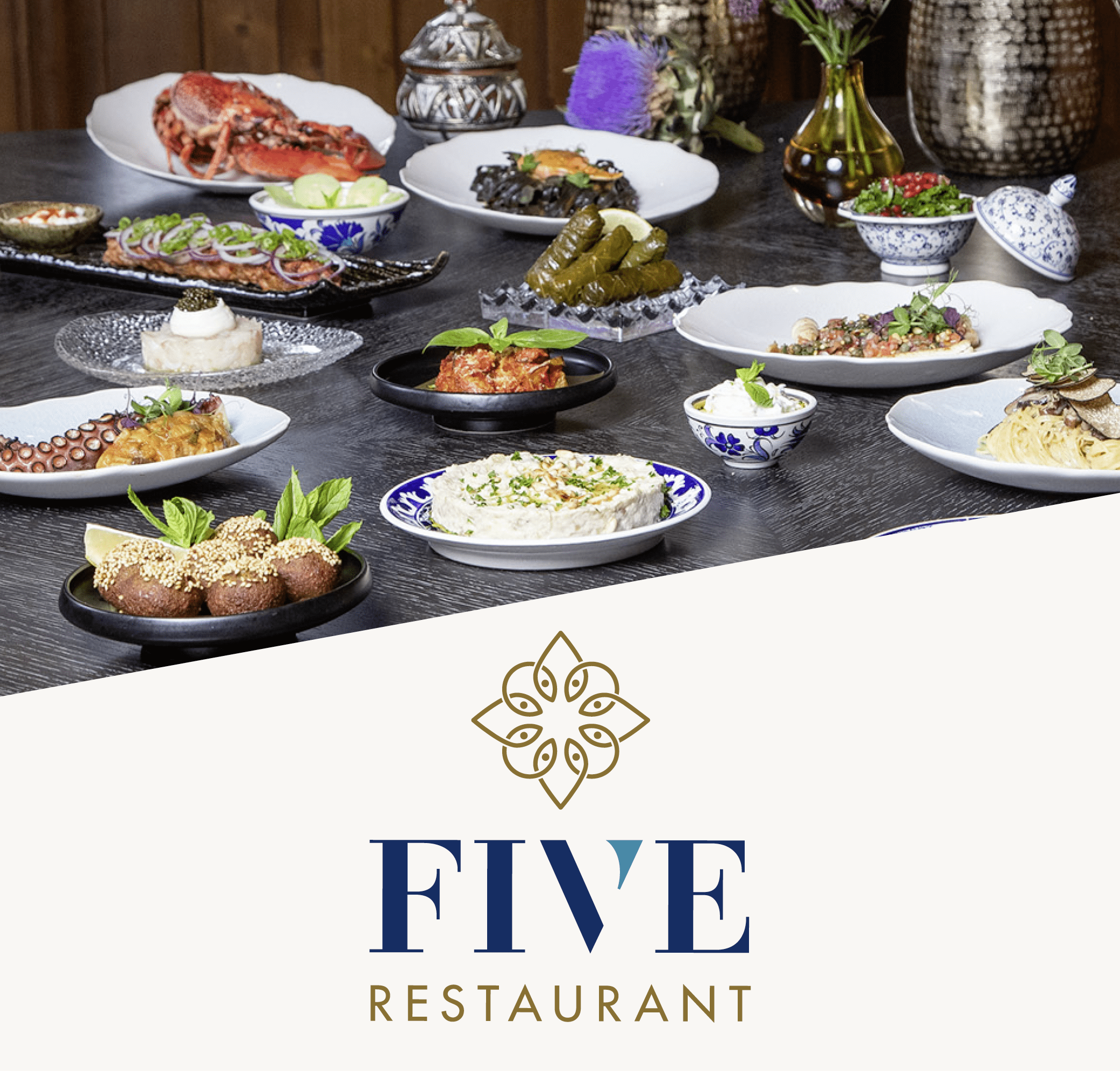 Logo-Design für das Restaurant FIVE
